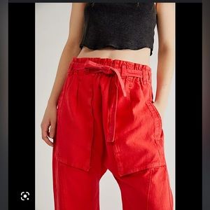 Free People Sky Rider Straight-Leg Pants Oversized